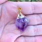 Shop for beautiful Natural Natural Amethyst Necklace - Gold Dipped Amethyst Pendant Necklace at Magic Crystals. Excellent choice for women. available with FREE SHIPPING and in gold. Find a Gold Amethyst Necklace or Gold Amethyst Necklace when you shop at Magic Crystals. February birthstone. 