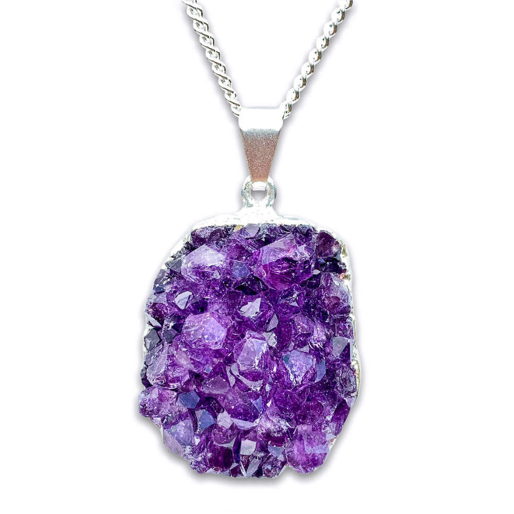 Cairn Impact Mackintosh Amethyst Necklace – Celtic Crystal Design Jewelry
