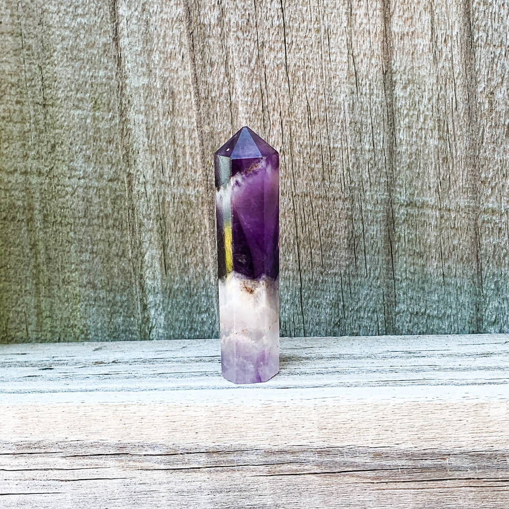 Gemstone Single Point Wand - Amethyst Point. Check out our Jewelry points, Healing Crystals, Bohemian Stones, Pointed Gemstone, Natural Stones, crystal tower, pointed stone, healing pencil stone. Single Terminated Gemstone Mix Crystal Pencil Point Stone, Obelisk Healing Crystals ,Mixed Points, Tower Pencil. Mini Crystal Towers.