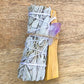 Looking for, where can I buy White Sage, Palo Santo sticks, and amethyst? Shop at Magic Crystals for Amethyst Smudge Bundle - Palo Santo - White Sage - Amethyst - Space Clearing - Home Cleansing Kit - Calming Smudge Bundle - Meditation. Smudging for Cleansing and Clearing Your Home, Clearing Negative Energy.