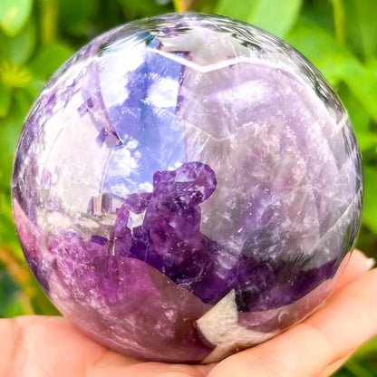 These amethyst Amethyst Sphere - Amethyst Ball - Amethyst Specimen hold a power all their own as they symbolize the ancient sphere found in Egypt. Shop large Amethyst Sphere. Amethyst Crystal Ball and Sphere are extremely powerful and protective stone with a high spiritual vibration, it is also a natural tranquilizer. Amethyst-Sphere-A