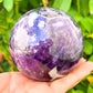 These amethyst Amethyst Sphere - Amethyst Ball - Amethyst Specimen hold a power all their own as they symbolize the ancient sphere found in Egypt. Shop large Amethyst Sphere. Amethyst Crystal Ball and Sphere are extremely powerful and protective stone with a high spiritual vibration, it is also a natural tranquilizer. Amethyst-Sphere-D