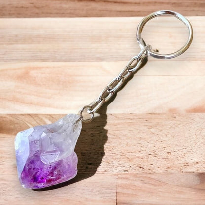 Amethyst Natural Gemstone Keychain