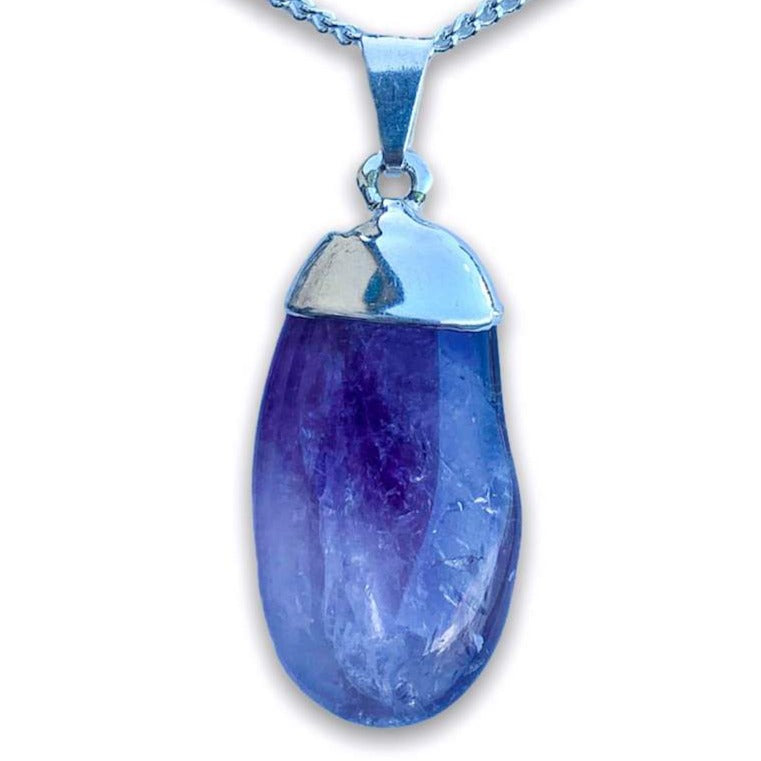 Amethyst Stone Pendant Necklace Handmade Healing tool - Magic Crystals - stone necklace - Healing jewelry