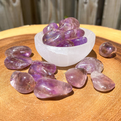 Looking for Ametrine Tumbles? Shop for Tumbled Stones, Natural Ametrine, Pocket Stones, Polished Crystals, Amethyst with Citrine at Magic Crystals. Magiccrystals.com  Rare Healing Crystal with FREE SHIPPING available. Powerful shielding from negative energy.