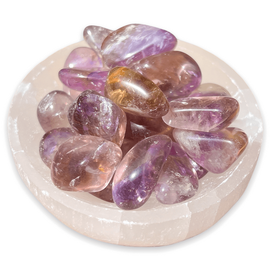 Looking for Ametrine Tumbles? Shop for Tumbled Stones, Natural Ametrine, Pocket Stones, Polished Crystals, Amethyst with Citrine at Magic Crystals. Magiccrystals.com  Rare Healing Crystal with FREE SHIPPING available. Powerful shielding from negative energy.