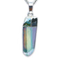 Raw Aura Quartz Pendant handmade necklace Healing - Magic Crystals - Stone Necklace