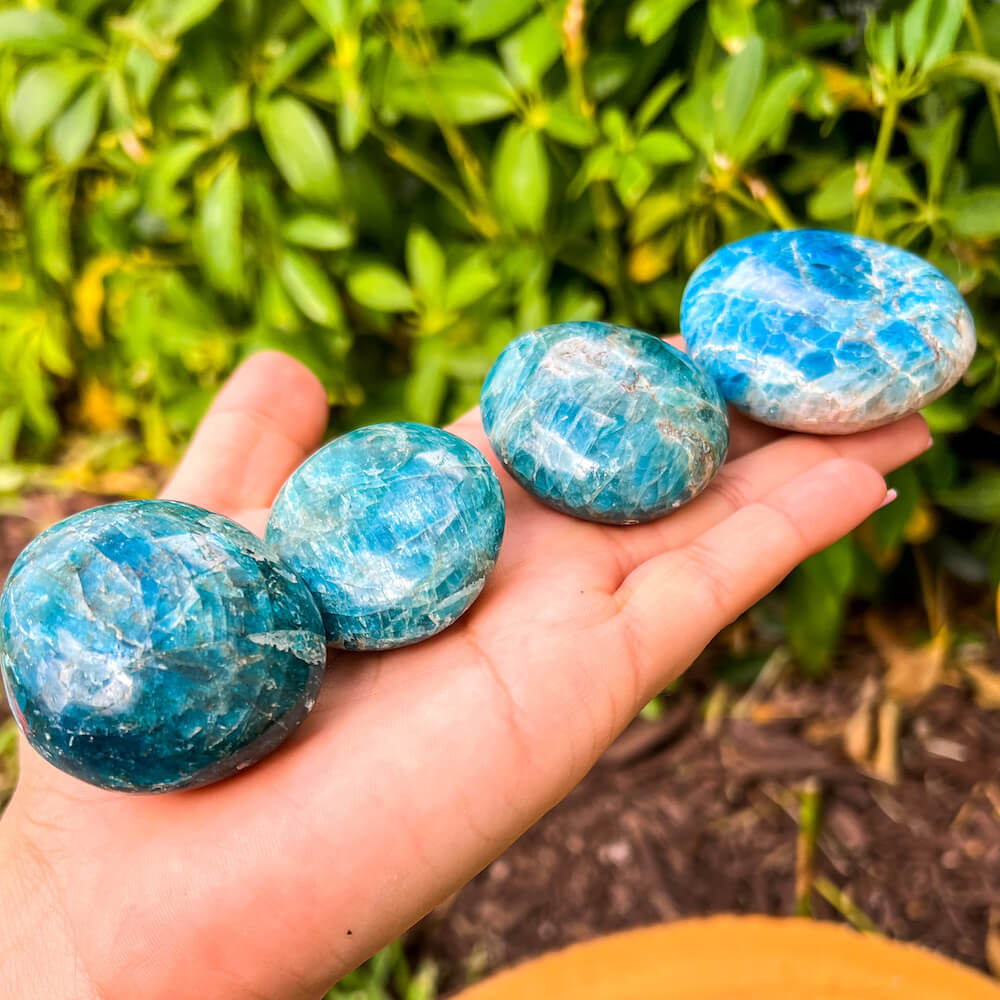 Looking for Crystal Palm Puffy Stone? Shop for Worry Stone, Crystals and palm Stones, Pocket Stone, Natural, Polished at Magic crystals. FREE SHIPPING available. They can also be easily transported or even carried with you as you go about your day. Apatite-Crystal-Palm-Stone