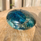 Check out Magic Crystals for the very best in unique Blue Apatite Crystal Healing stone - Blue crystal. Buy genuine tumbled blue apatite palm stone,  polished palmstone, blue crystals and geodes, blue apatite crystal, motivational stone with FREE SHIPPING available. Blue Apatite tumbled stones meaning: MOTIVATION • MANIFESTATION.
