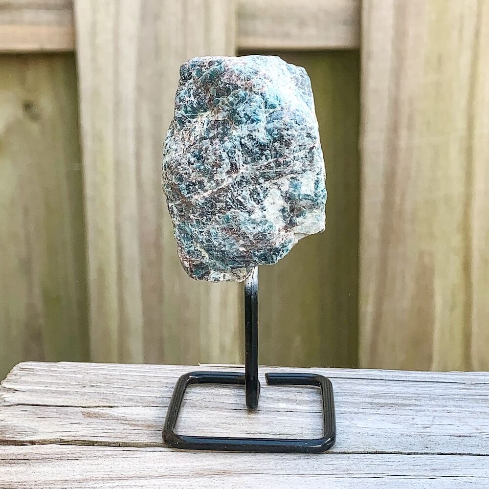 Shop at Magic Crystals for One Rough Blue Apatite Metal Stand, Blue Apatite on Stand, Point on Stand Pin, Blue Apatite Stone, Rough Blue Apatite, Raw Blue Apatite. Shop for handmade Apatite Jewelry and pieces at Magic Crystals. FREE SHIPPING available. Christmas gift, birthday present.