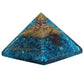 Pirámide de orgón de piedra de turmalina negra