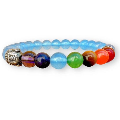 Shop for our Money and Wealth Bracelet, mixed with 7 Chakra Buddha Bracelet beads to align your mind and spirit with the energy of abundance. Money Bracelet, Good Luck Bracelet, Prosperity Wealth Abundance Bracelet, Aventurine, Amethyst, Lapis Lazuli, 8MM Beaded Bracelet, Gift for her. Wealth Bracelet for Prosperity. Aquamarine-Bracelet