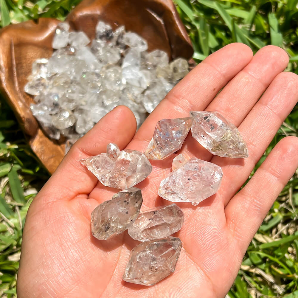 Looking for Raw Herkimer? Shop at Magic Crystals for Authentic Herkimer Diamond Crystal. Herkimer Diamond Raw from Mohawk River in Herkimer County upstate New York. Herkimer. Herkimer Diamond Crystal Quartz are powerful attunement crystals, activates and opens the third eye and crown chakras. FREE SHIPPING available.