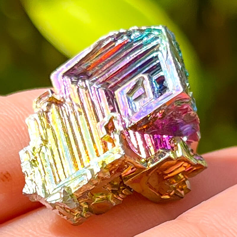 K1 - Rainbow-Bismuth-Cluster-Bismuth-Specimen - Magic Crystals