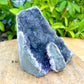 Cut base Brazilian Black Amethyst Church Cathedral Sparkly Druze Raw Crystal Cluster at Magic Crystals. This gemstone is a February Birthstone perfect for Third Eye Chakra and Crown. This gemstone helps for Spirituality and Wisdom. Natural Amethyst offers FREE SHIPPING and the best quality gemstones. Black-Amethyst-Cut-Base-_13