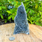 Cut base Brazilian Black Amethyst Church Cathedral Sparkly Druze Raw Crystal Cluster at Magic Crystals. This gemstone is a February Birthstone perfect for Third Eye Chakra and Crown. This gemstone helps for Spirituality and Wisdom. Natural Amethyst offers FREE SHIPPING and the best quality gemstones. Black-Amethyst-Cut-Base-_4