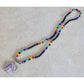    Black-Lava--7-Chakra-Prayer-Necklace. Shop beautiful hand crafted Seven Chakra Payer Mala Beads Necklace, Chakra Jewelry. High quality Prayer Beads Necklace at Magic Crystals. Magiccrystals.com Inspiring People To Practice Yoga and Meditation. Check out our Mala Necklaces Collection. Mala beads are a string of beads that are used in a meditation practice.