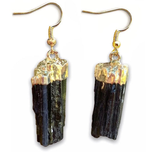 Check out our Black Tourmaline Crystal Earrings, Tourmaline Jewelry. The Best Quality Handmade Healing Crystal earrings for Protection. This is a Great Stone to Keep you grounded and Align your Root Chakra. Black Stone Earrings - Wife Gift For Her - Tourmaline Jewelry at Magic Crystal with Free Shipping Available.