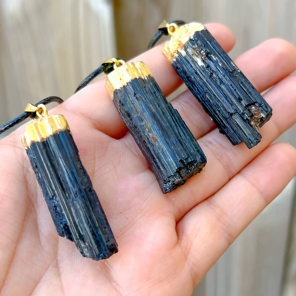 Check out our Handmade Raw Black Tourmaline Pendant. The Best Quality Healing Crystal Gemstones for Protection. This is a Great Stone to Keep you grounded and Align your Root Chakra. Black Tourmaline Also Aids in the Removal of Negative Energies Within a Person or a Space. Magic Crystal Free Shipping Available.