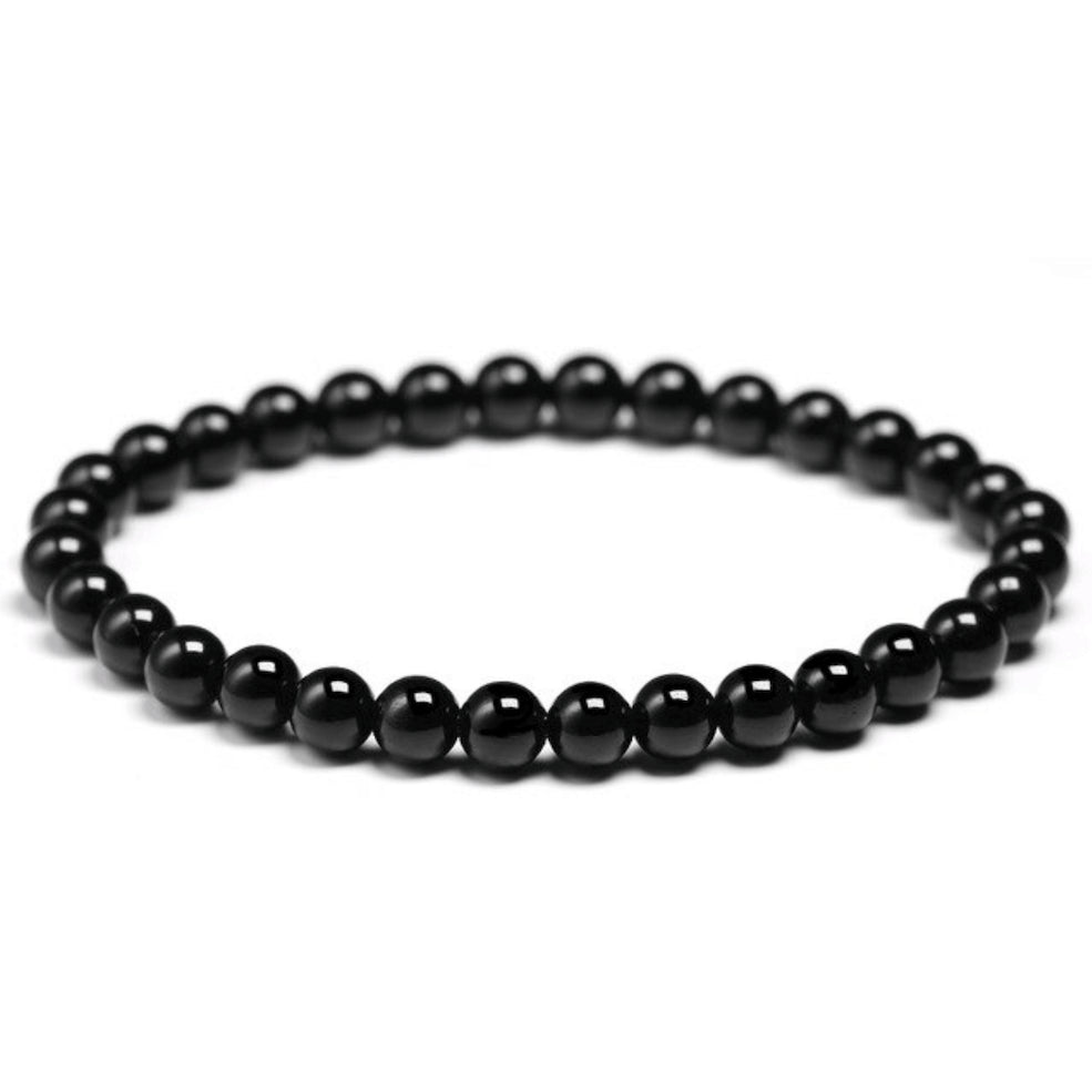 Looking for Black Agate Bead Stretchy String Bracelet? Shop at Magic Crystals for Black Agate Jewelry. Black Agate Stone Bracelets are good for PROTECTION, SUCCESS, and COURAGE. lack Agate is a stone of strength. Natural Gemstone bracelets with Free Shipping available. Black Agate unisex bracelet. 6mm and 8mm bracelet.