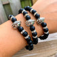 BLACK ONYX BRACELET. Black onyx bracelet mens. Check out Magic Crystals for the very best selection of black onyx bead bracelet. Onyx Bracelet. EMF Protection, grounding. FREE SHIPPING AVAILABLE.