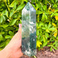Buy Bloodstone - Moss Agate Obelisk, Piedra Sanguinaria | Bulk Crystals at Magic Crystals. Bloodstone or Sanguinaria is an uplifting and protective. It facilitates clarity decision and boosts energy. FREE SHIPPING available.