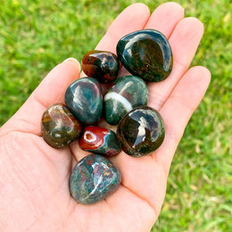 Tumbled Bloodstone Stone - Piedra Sanguinaria - MAGIC CRYSTALS – Magic ...