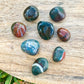 Buy Bloodstone Tumbled Stones | Bloodstone Polished Gemstones | Bulk Crystals at Magic Crystals. Bloodstone or Sanguinaria is an uplifting and protective. It facilitates clarity decision and boosts energy. FREE SHIPPING available.