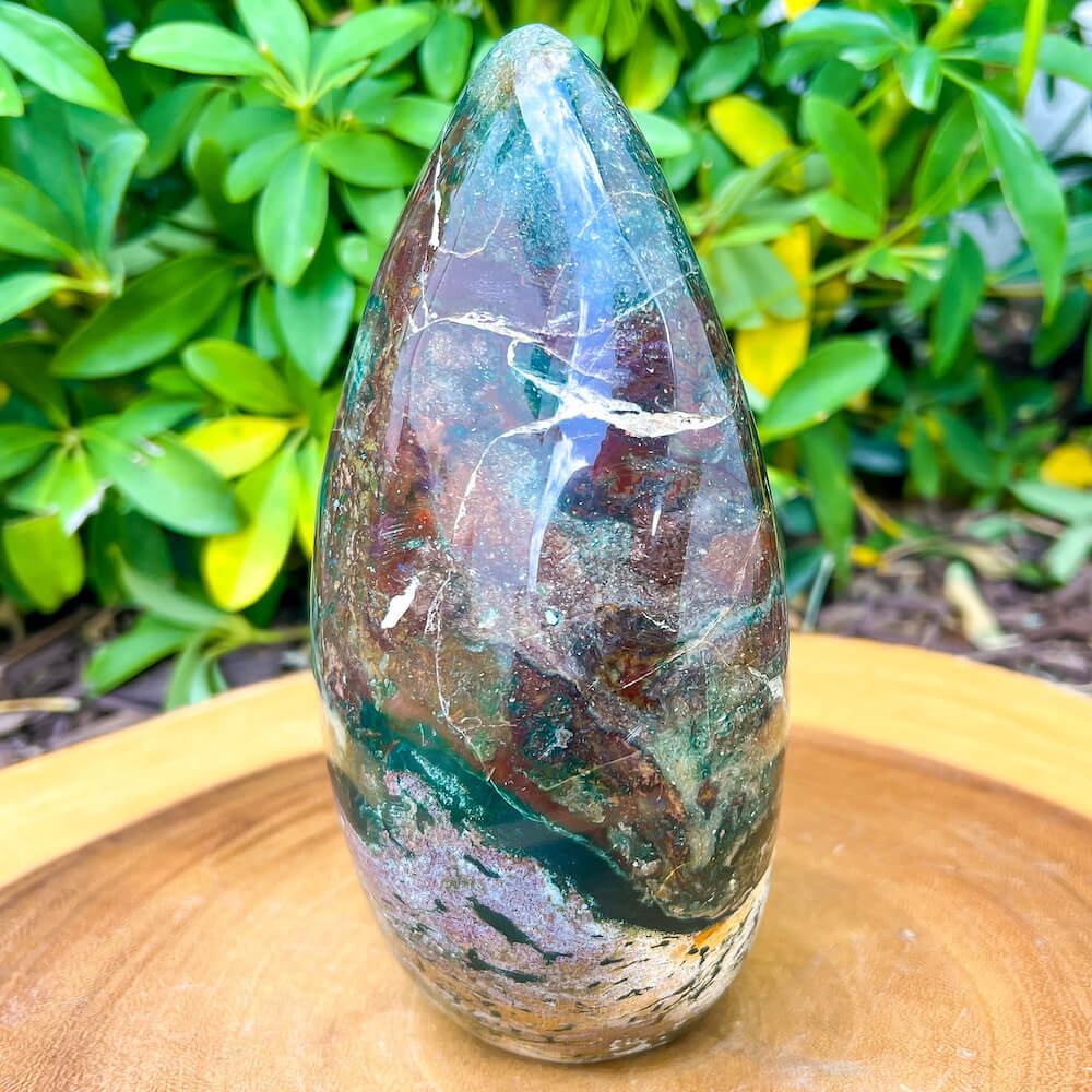 Looking for Large Bloodstone stones? Shop at our crystal shop for genuine Bloodstone free form gemstone, Bloodstone Stone, red Sodalite at Magic Crystals. Natural Bloodstone is a powerful reminder of the ageless spirit by raising the vibration of the physical vehicle. FREE SHIPPING