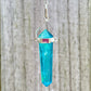 Looking for Blue Aura Points, Blue Quartz Double Point? Shop at Magic Crystals for a variety of Blue Aura Quartz Crystal Necklace - Sterling Silver Healing Gemstone Aura Quartz Necklace, Blue Aura Quartz Pendant, Healing Jewelry. Raw Blue Aura Quartz Crystal Necklace, Raw Crystal Point Pendant, Necklace for Men Women