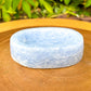 Looking for a Blue Calcite Bowl? Shop at Magic Crystals for Blue Calcite Polished Carved Plate, Blue Calcite Stone, Blue Calcite Point, Stone bowl with free shipping available. Natural Blue Calcite Gemstone for TRANQUILITY and HEALING. Magiccrystals.com offers the best quality gemstones. Blue-Calcite-Bowl-C