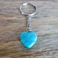 Blue Turquoise Natural Gemstone Keychain, Blue Keychains, Magic Crystals KEYCHAIN. Pet Collar Charm, Bag Accessory, crystal on the go, keychain charm, gift for her and him.Blue Turquoise is a great SPIRITUALITY. Blue Howlite Turquoise Crystal Key, Crystal Keyring blue stone keys