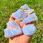Blue Lace Agate Free Form - Blue Lace Agate Slabs Polished Gemstones | Bulk Crystals at Magic Crystals. Blue Lace Agate, also known as a healing stone, with a soft, cooling and calming energy. Helps bring peace of mind. Facilitates free expression of thoughts and feelings. FREE SHIPPING available.