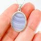 Blue Lace Agate Sterling Silver Necklace