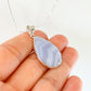 Blue Lace Agate Sterling Silver Necklace