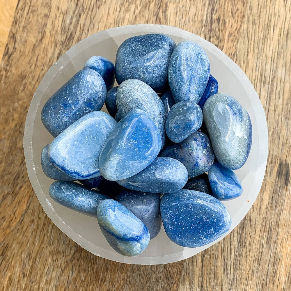 Looking for Blue Quartz Polished Stone? Shop for Blue Quartz Stone, Blue Quartz Polished Crystals, Blue Stones at Magic Crystals. Natural Blue Quartz Gemstone for TRANQUILITY and HEALING. Magiccrystals.com offers the best quality gemstones. FREE SHIPPING available.