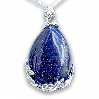    Blue-Sandstone-Flower-Drop-Necklace. Natural Crystal Drop Flower Necklace, Flower Jewelry. Amazingly versatile, Quartz jewelry to accent any outfit. Check out our CNatural Crystal Necklace,Healing Crystal Necklace selection. Gemstone Necklaces Free Shipping available. Your Online Necklaces Store! Handmade Women Energy Necklace,Crystal Gift Necklace.