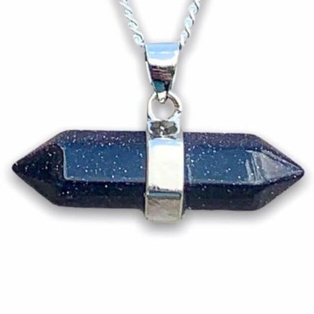 Looking for Unique Blue Sandstone jewelry? Find Blue Sandstone Necklace - Blue Sandstone Crystal Pendant - Horizontal Hexagonal Crystal Necklace - Blue Sandstone Pendant - Healing Stone when you shop at Magic Crystals. Natural Blue Sandstone Crystal Healing Pendant Necklace. Mens Blue Sandstone pendant necklace.
