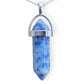 Double Point Gemstone Necklace - Blue Spot Jasper. Looking for a handmade Crystal Jewelry? Find genuine Double Point Gemstone Necklace when you shop at Magic Crystals. Crystal necklace, for mens and women. Gemstone Point, Healing Crystal Necklace, Layering Necklace, Gemstone Appeal Natural Healing Pendant Necklace. Collar de piedra natural unisex.
