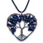    BlueSandstoneStone-Tree-of-Life-Copper-Wire-Heart-Necklace. Looking for Copper Jewelry? Magic Crystals offers handmade Heart Copper Wire Wrapped,  Tree Of Life,  Hematite Pendant Necklace, 7th Anniversary Gift, Yggdrasil Necklace for Him or Her Gift. Heart Gift perfect for any occasion. Heart Necklace With gemstones. Tree of Life made of copper in a pendant necklace.