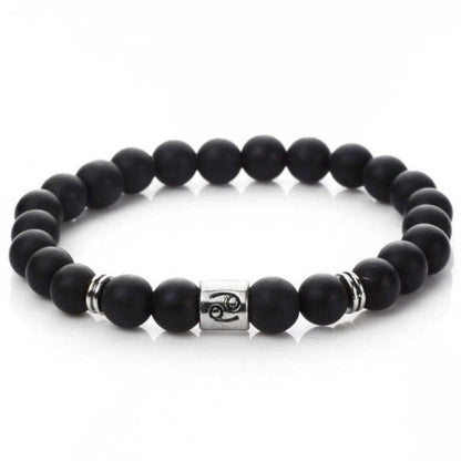 Cancer-Zodiac-Sign-Bracelet-Black-Onyx-Matte-Stone-MagicCrystals. Zodiac Bracelet, Constellation Bracelet, Horoscope Astrology Bracelet, Scorpio Libra Virgo Sagittarius Bracelet Zodiac Sign jewelry. Buy Libra Constellation Bracelet, Libra Sign Birthday Gift, Zodiac Gifts, Zodiac Bracelet in Magiccrystals.com. FREE SHIPPING AVAILABLE. Libra Beaded Bracelet. Libra gift. 8mm beads