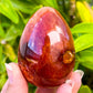 Looking for a genuine and stunning Carnelian Crystal Egg? Shop at Magic Crystals for polished cut base carnelian. Carnelian Crystal Egg - B. We only carry 'AAA' Quality Carnelian from India and Madagascar. Red Agate Crystal for reiki Healing. Free Standing Crystal. Carnelian-Egg-A