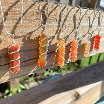Carnelian Pendant Necklace