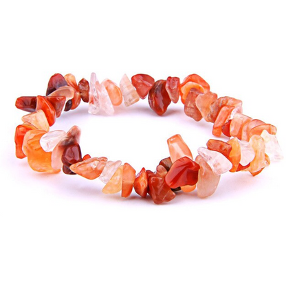 Carnelian-Raw-Bracelet. Check out our Gemstone Raw Bracelet Stone - Crystal Stone Jewelry. This are the very Best and Unique Handmade items from Magic Crystals. Raw Crystal Bracelet, Gemstone bracelet, Minimalist Crystal Jewelry, Trendy Summer Jewelry, Gift for him and her. 