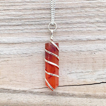 Carnelian Pendant Necklace