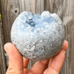 Looking for Celestite Stone Sphere - Celestite Raw Crystal Cluster? Magic Crystals carries genuine Celestite from Madagascar. Natural, pale icy blue celestite. Large Celestite Crystal Geode | Celestite Crystal on a stand | Madagascar Celestite | Celestite Crystal Cluster | Celestite Crystal.