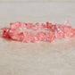 Cherry-Quartz-Raw-Bracelet. Check out our Gemstone Raw Bracelet Stone - Crystal Stone Jewelry. This are the very Best and Unique Handmade items from Magic Crystals. Raw Crystal Bracelet, Gemstone bracelet, Minimalist Crystal Jewelry, Trendy Summer Jewelry, Gift for him and her. 