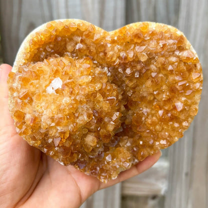 Citrine Druzy Heart Cluster. Citrine Crystal Cluster Heart Geode at Magic Crystals. Crystal Citrine Heart Cluster, Heart Citrine Crystal Cluster. Citrine Heart Druzy Crystal Cluster Geode Solar Plexus Stone Wealth Stone Citrine Crystal. Gemstone Carving Heart. FREE SHIPPING available.