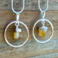 Citrine Silver Pendant Necklace. Looking for citrine necklaces? Citrine Jewelry?  Find quality citrine gemstone when you shop at Magic Crystals. Magiccrystals.com is a gemstone and crystals store. Citrine is a solar plexus chakra stone used metaphysically to increase, magnify and clarify personal power and energy