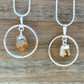 Citrine Silver Pendant Necklace. Looking for citrine necklaces? Citrine Jewelry?  Find quality citrine gemstone when you shop at Magic Crystals. Magiccrystals.com is a gemstone and crystals store. Citrine is a solar plexus chakra stone used metaphysically to increase, magnify and clarify personal power and energy